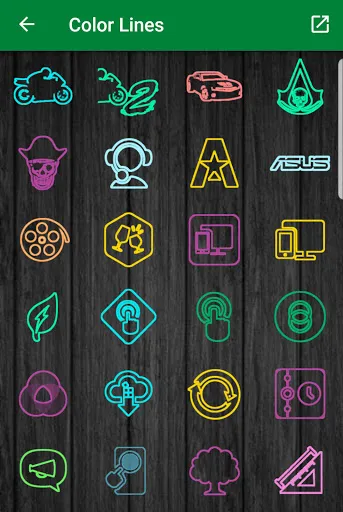 Color lines - Icon Pack স্ক্রিনশট
