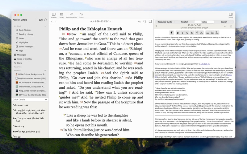 Zrzuty ekranu Bible Study