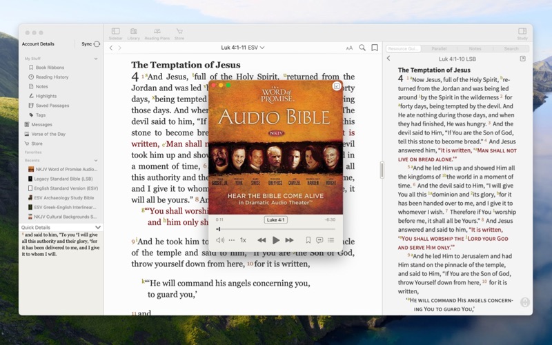 Zrzuty ekranu Bible Study