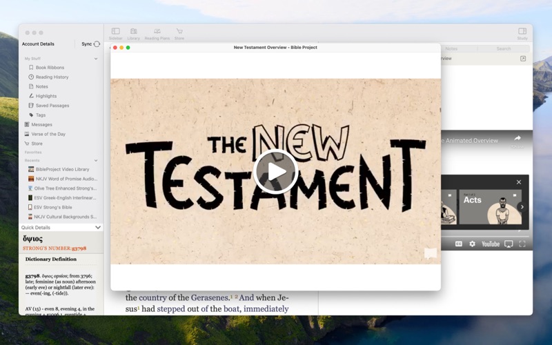 Zrzuty ekranu Bible Study