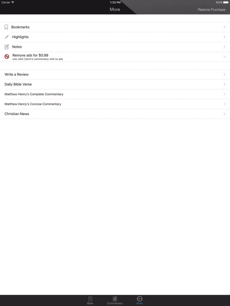 John Calvin's Commentary on the Bible with KJV bible iPad  স্ক্রিনশট