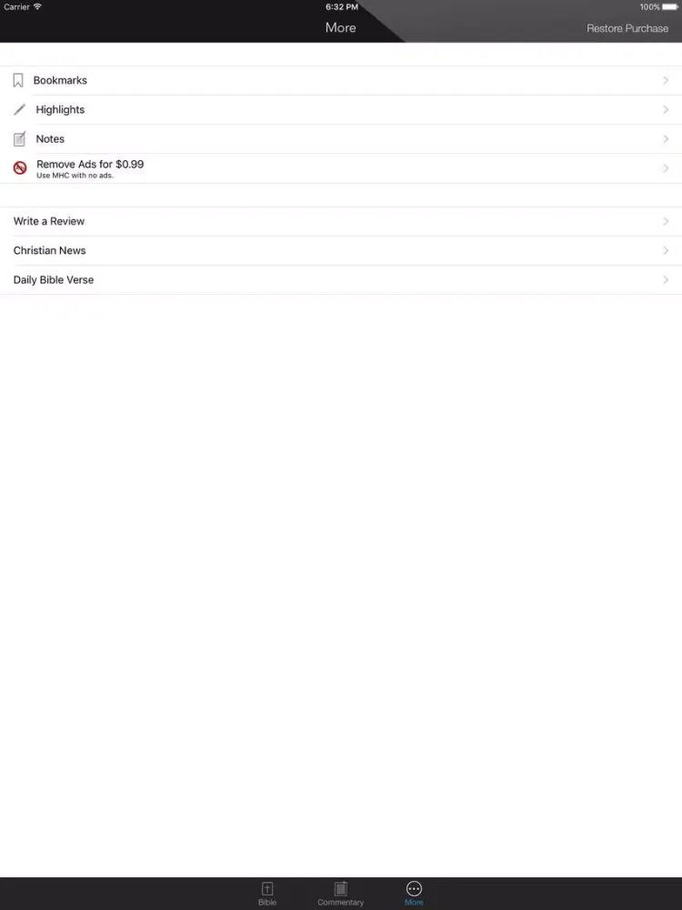 Capturas de pantalla de Bible With Matthew Henry's Concise Commentary iPad