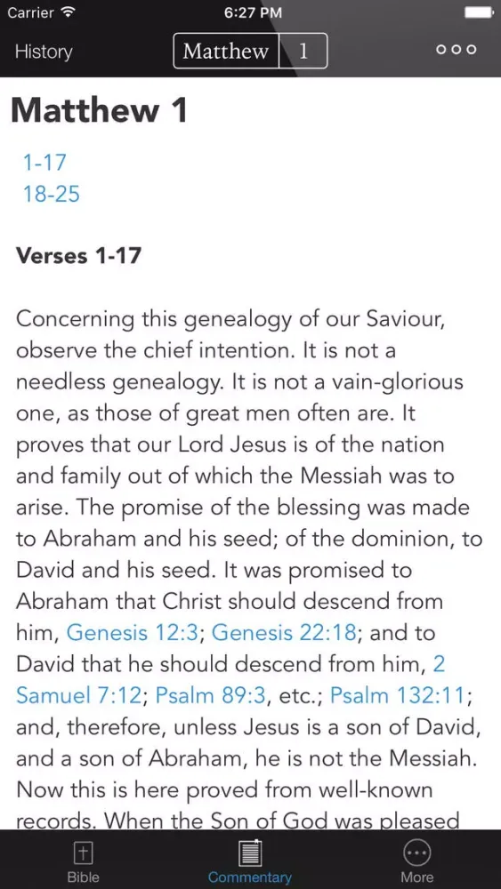 Capturas de pantalla de Bible With Matthew Henry's Concise Commentary