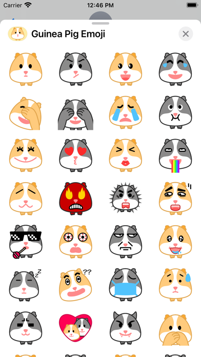 تصاویر Guinea Pig Emoji