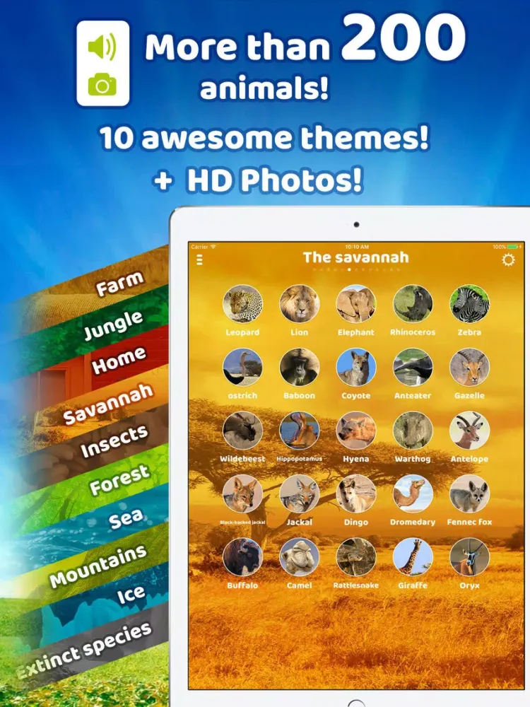 Capturas de pantalla de Animal sounds HD ! iPad 