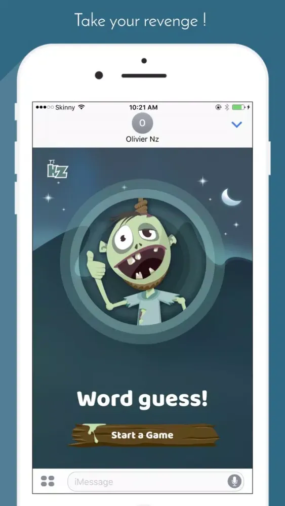 Capturas de pantalla de HangMan Zombie: Guessing word game for iMessage