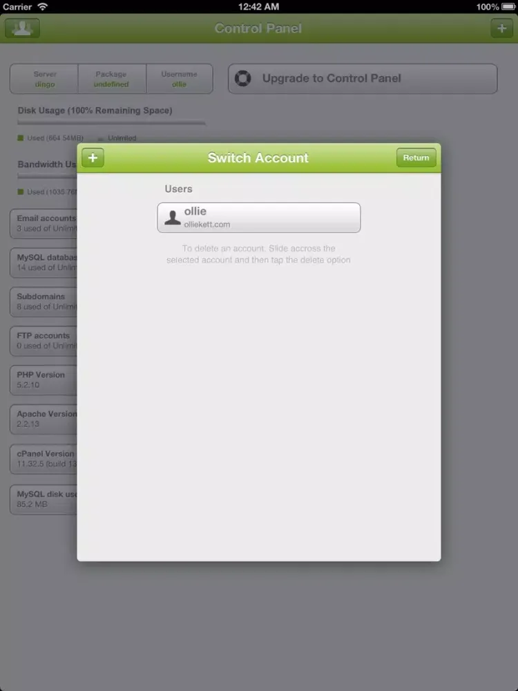 صور Control Panel Lite iPad 