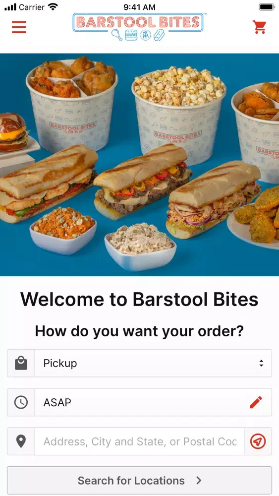 Barstool Bites Ordering Ekran Görüntüleri
