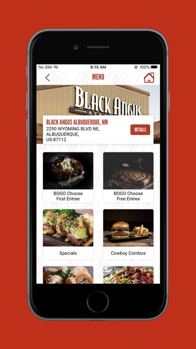 Captures d'écran de Black Angus Steakhouse