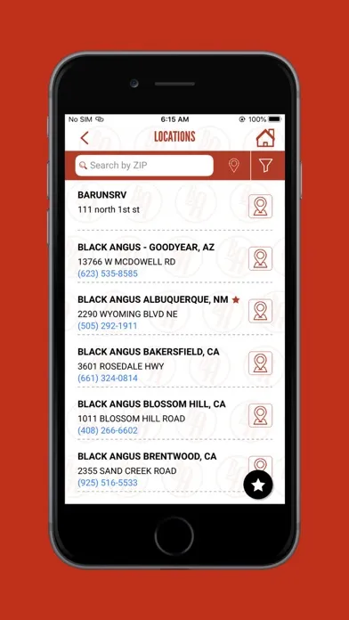 Black Angus Steakhouse Screenshots