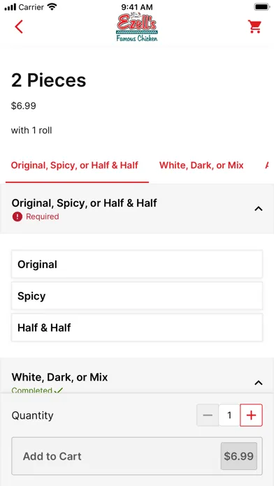 Screenshot di Ezell's Famous Chicken