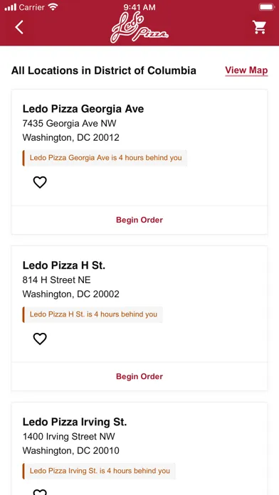 Ledo Pizza スクリーンショット