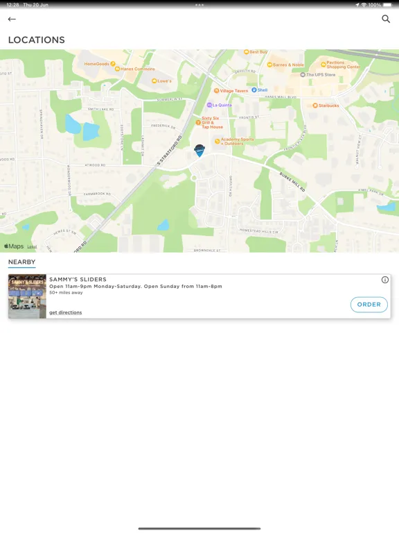 Sammy's Sliders Ordering iPad  স্ক্রিনশট