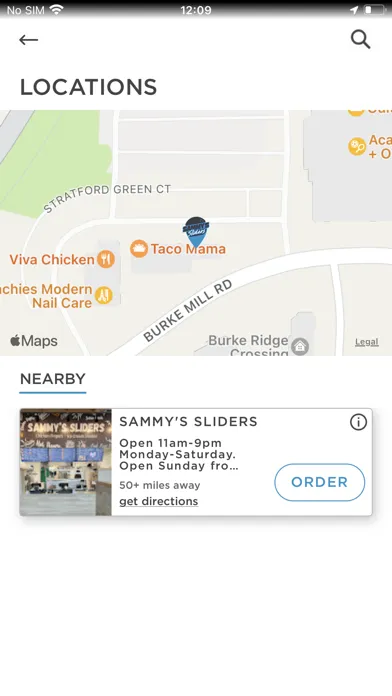 Sammy's Sliders Ordering স্ক্রিনশট