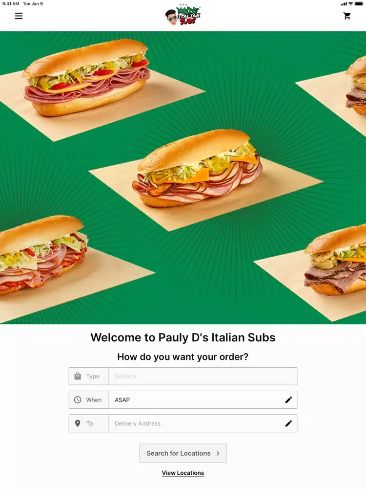 Pauly D's Italian Subs iPad  سکرین شاٹس