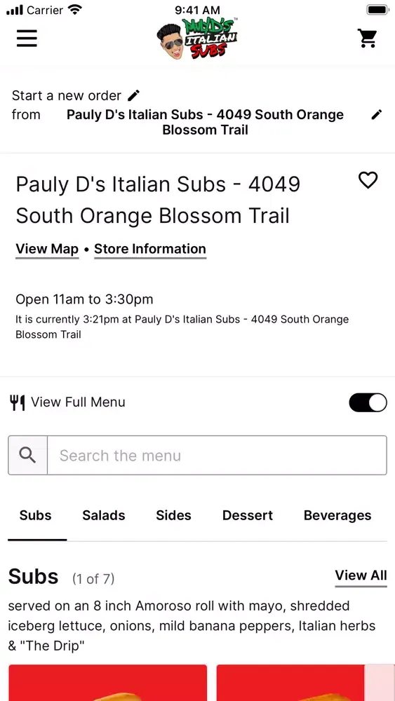 Pauly D's Italian Subs سکرین شاٹس