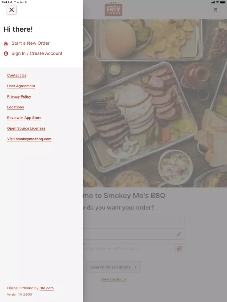 Скриншоты Smokey Mo's BBQ Ordering iPad 