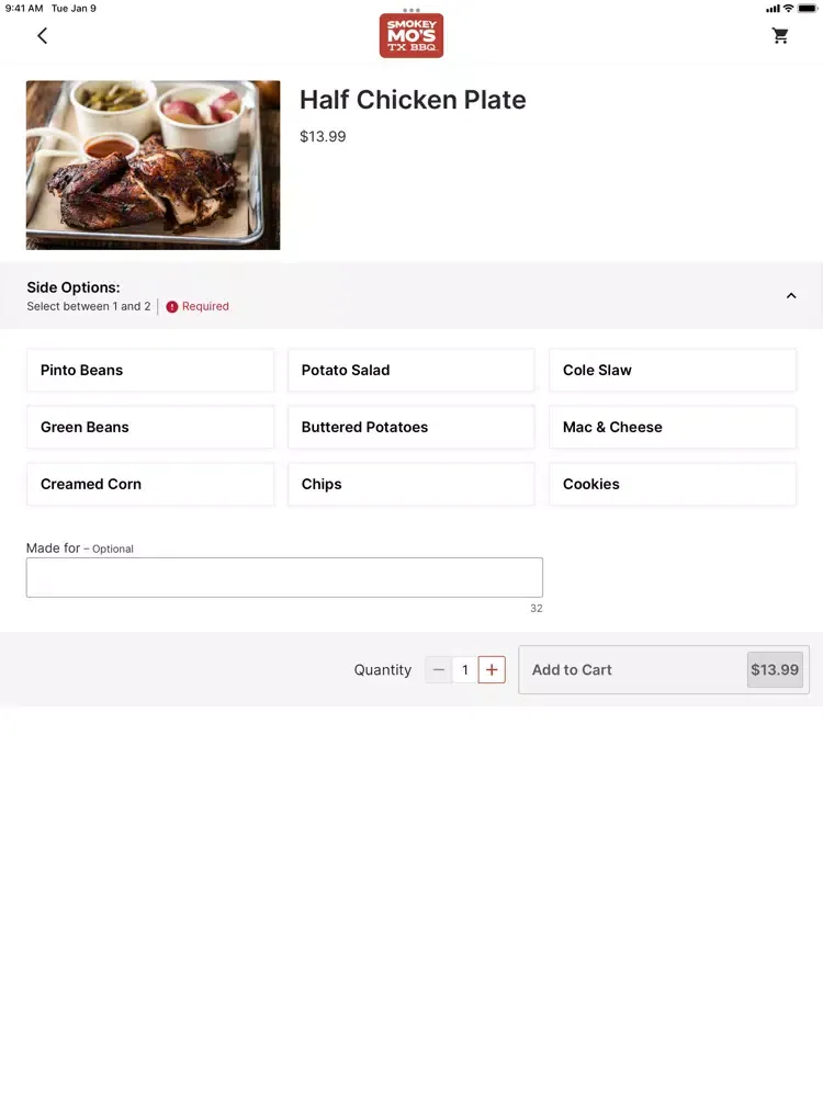 Скриншоты Smokey Mo's BBQ Ordering iPad 