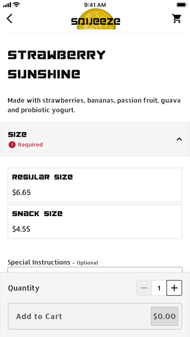 Captures d'écran de Squeeze Ordering