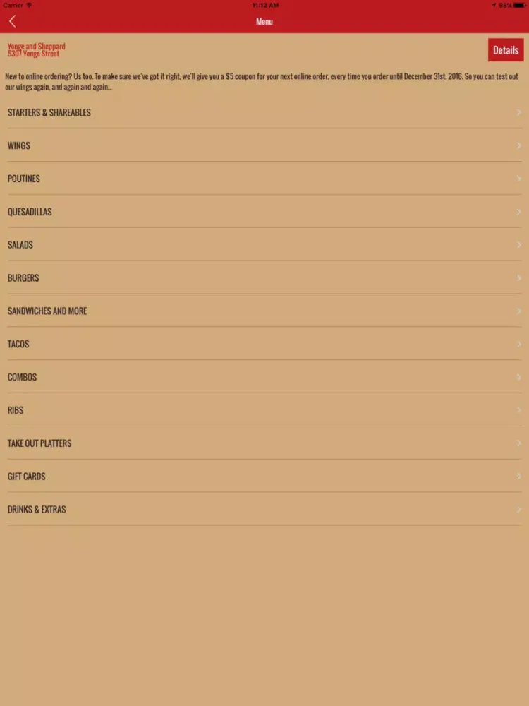 Capturas de tela do St. Louis Bar & Grill Ordering iPad 