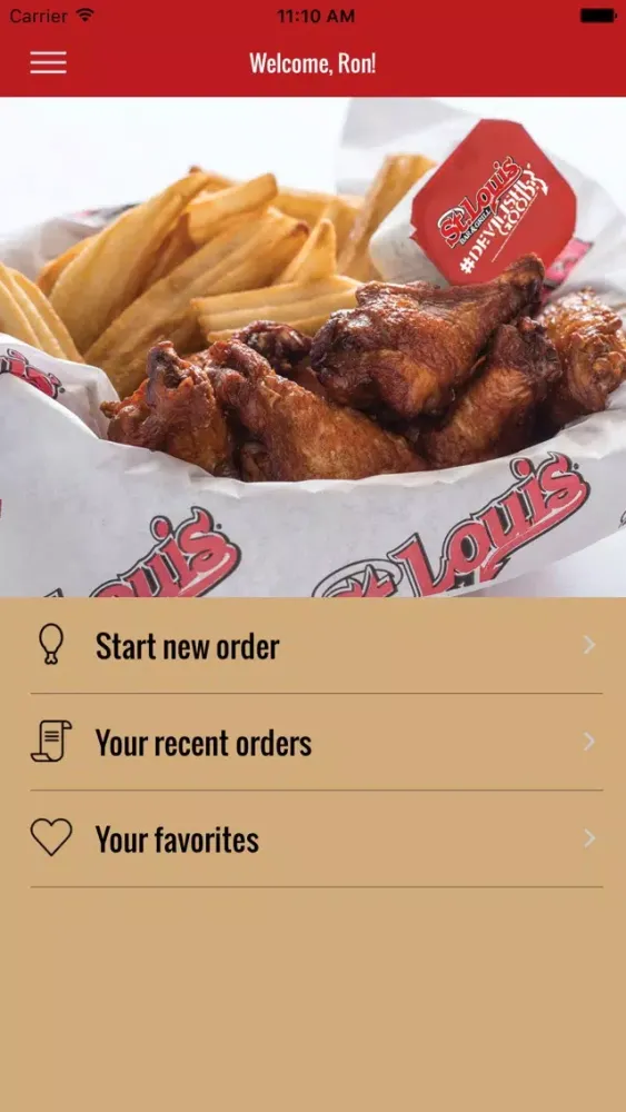 Capturas de tela do St. Louis Bar & Grill Ordering