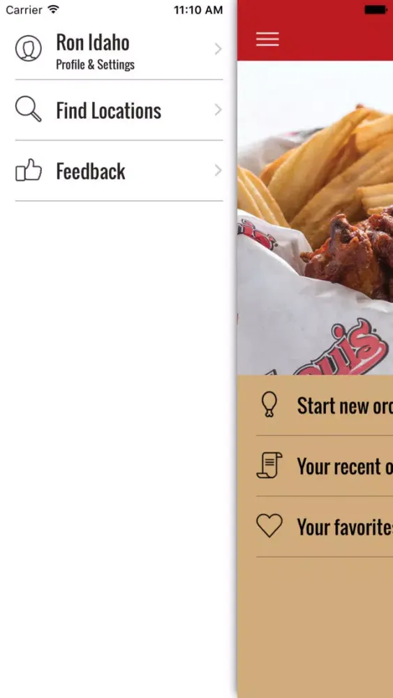 Capturas de tela do St. Louis Bar & Grill Ordering