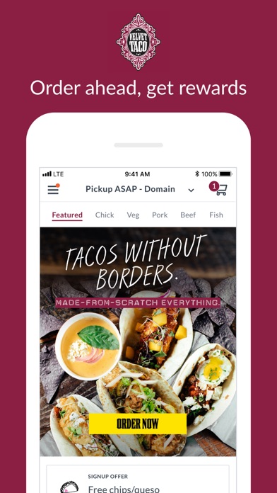 Tangkapan layar Velvet Taco