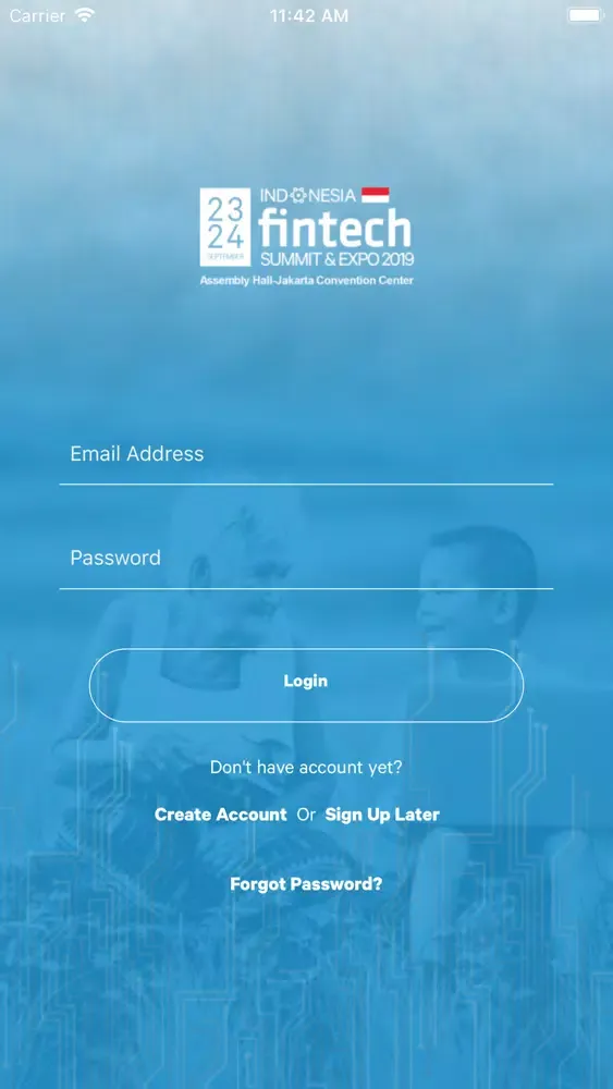 Zrzuty ekranu Indonesia Fintech Summit Expo
