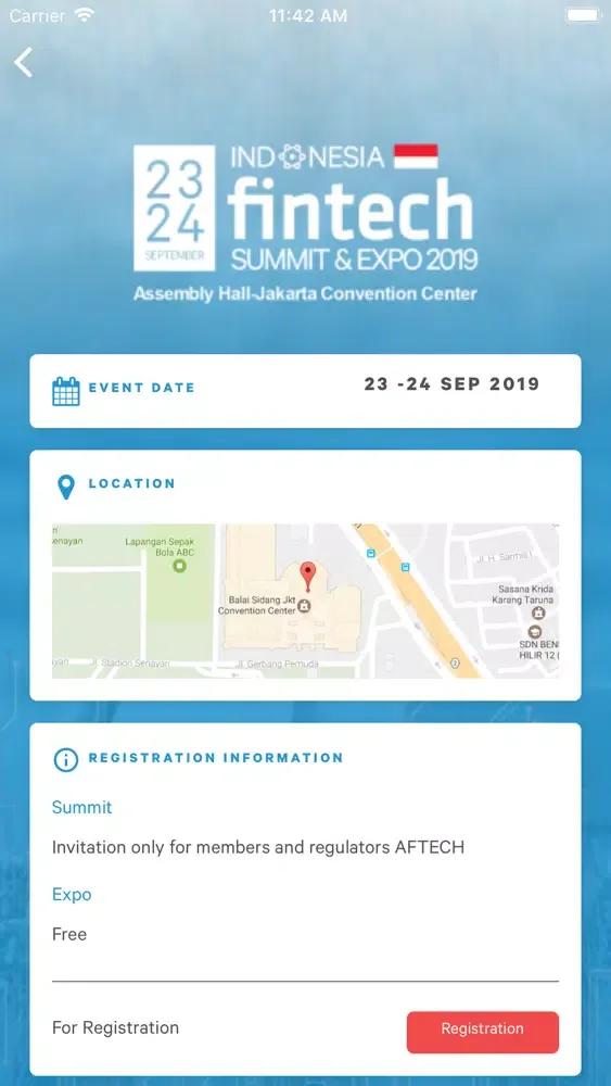 Zrzuty ekranu Indonesia Fintech Summit Expo