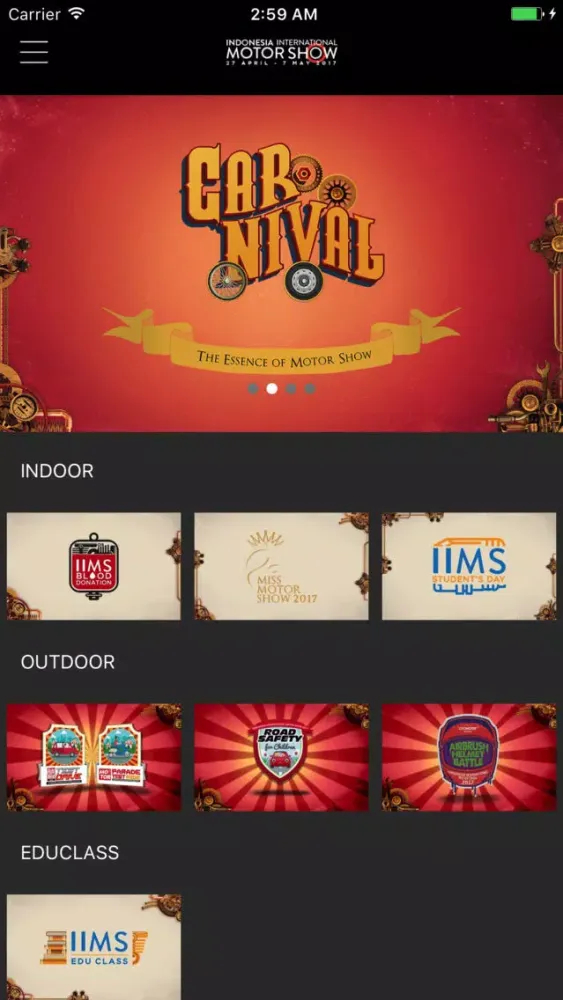 IIMS Mobile App Screenshots