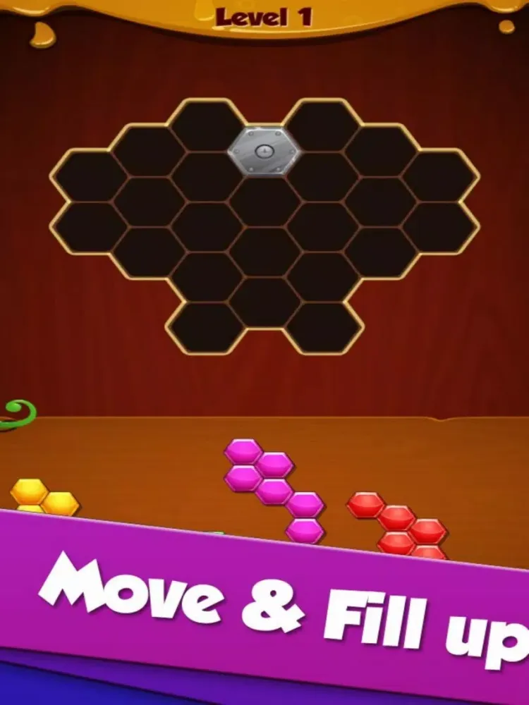 Fill Hexa Color Brain iPad  스크린샷