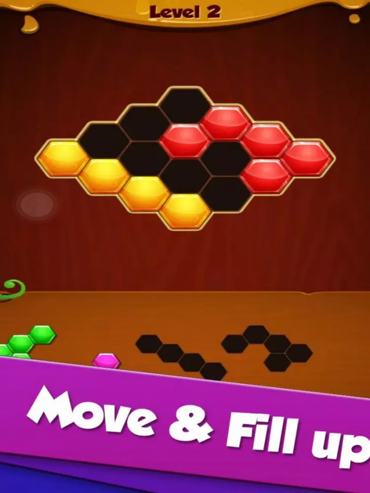 Fill Hexa Color Brain iPad  스크린샷