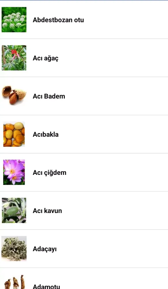 Şifalı Bitkiler Ekran Görüntüleri