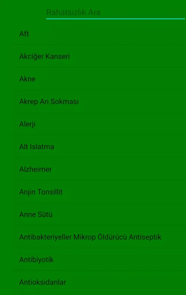 Şifalı Bitkiler Ekran Görüntüleri