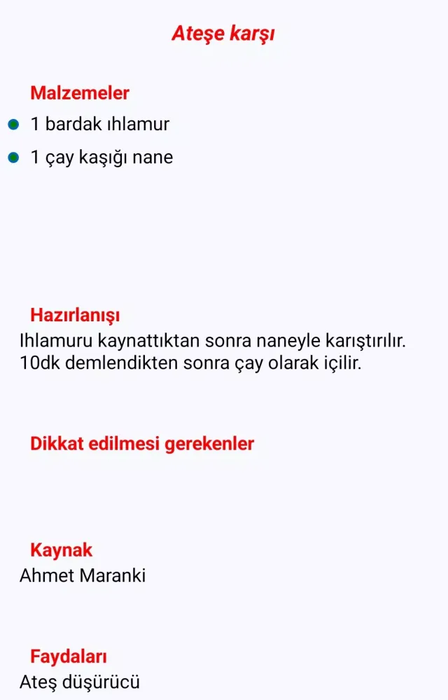 Şifalı Bitkiler Ekran Görüntüleri