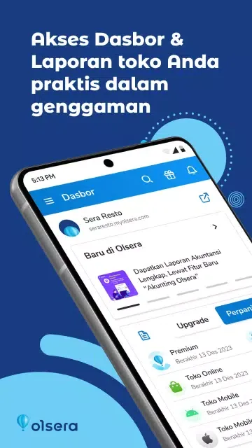 Tangkapan skrin Olsera Office