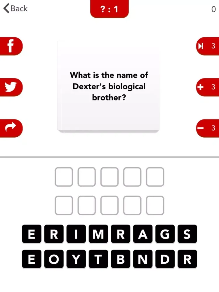 Best Trivia - for Dexter Fans iPad  Screenshots