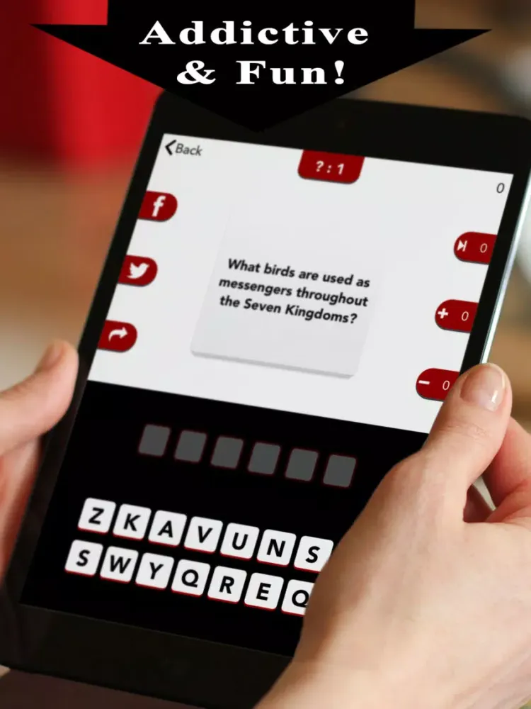 Trivia - for Game of Thrones fans iPad  স্ক্রিনশট