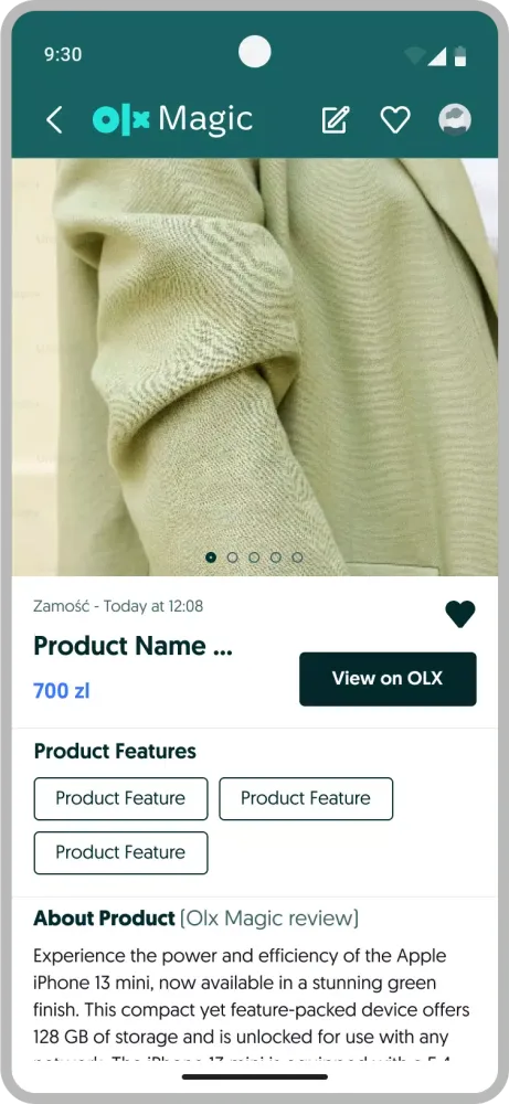 Capturas de pantalla de OLX Magic