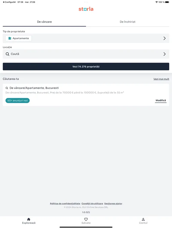 Storia - anunțuri imobiliare iPad  Screenshots