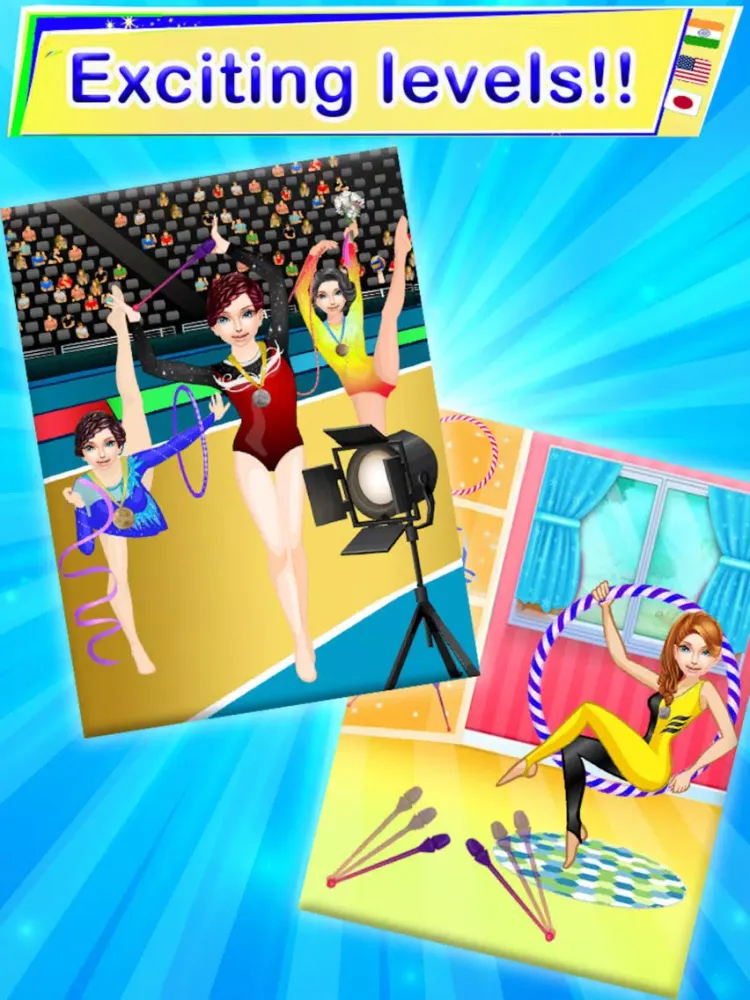 Ảnh chụp màn hình của Gymnastics Girl- Olympic Games iPad 