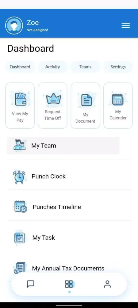 Olympic Employee Access Screenshots