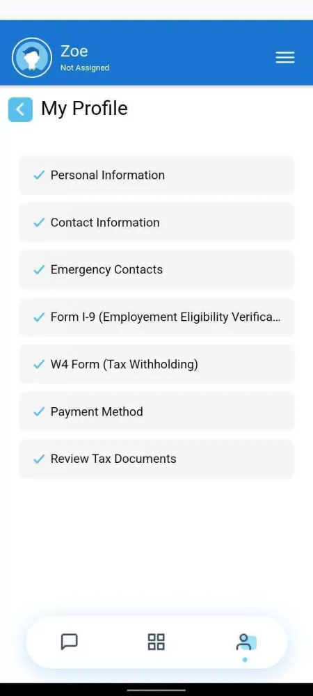 Olympic Employee Access Screenshots