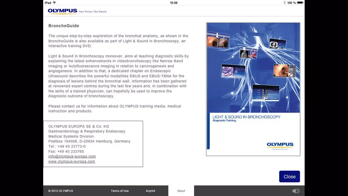 Capturas de tela do BronchoGuide