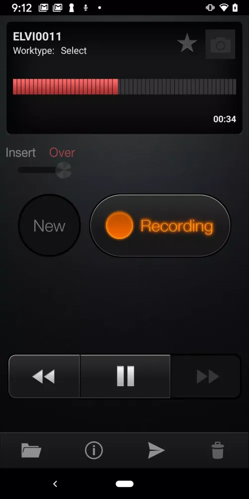 Olympus Dictation for Android Screenshots