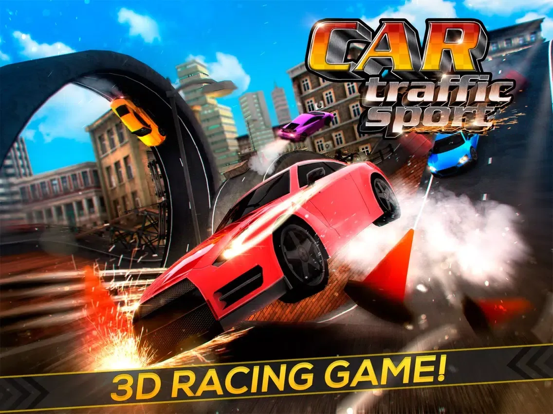 Zrzuty ekranu Car Traffic Sport Extreme | Cars Race Game Simulator for Kids Free iPad 