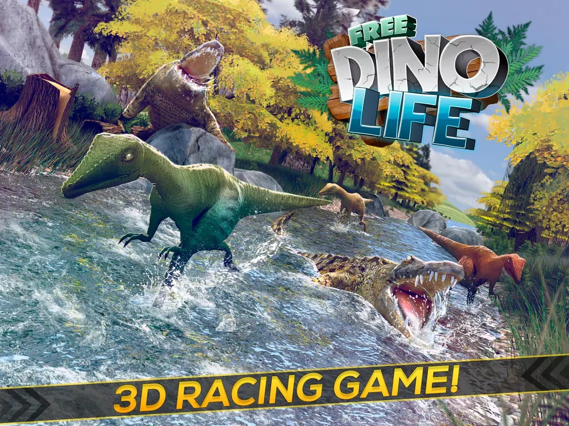 Dino Life . Jurassic Dinosaur Hopper Simulator Games For Free iPad  Ekran Görüntüleri