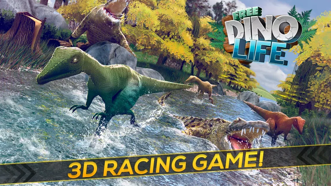 Dino Life . Jurassic Dinosaur Hopper Simulator Games For Free Ekran Görüntüleri