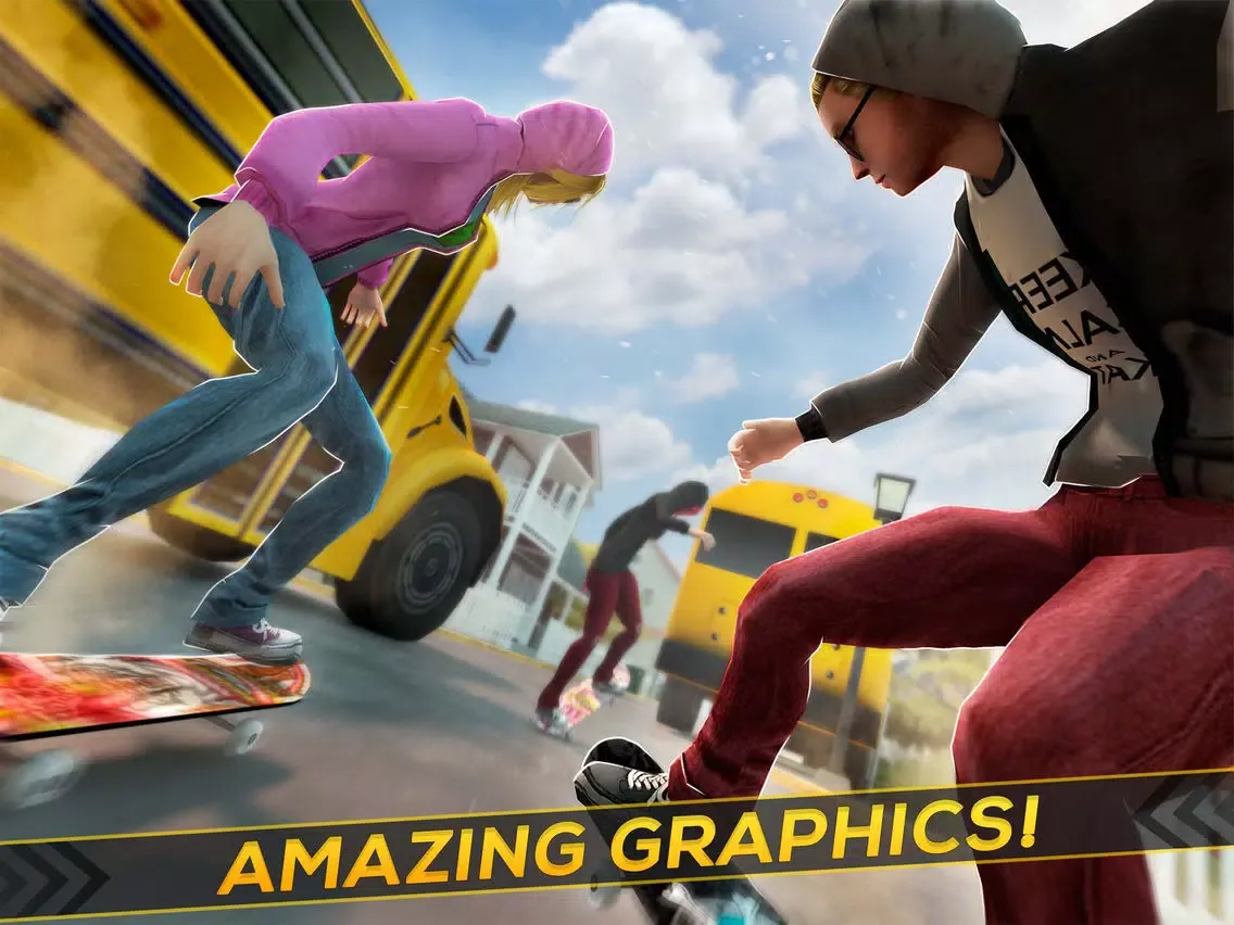 Real Skate Rider . Bus Rage iPad  Ekran Görüntüleri