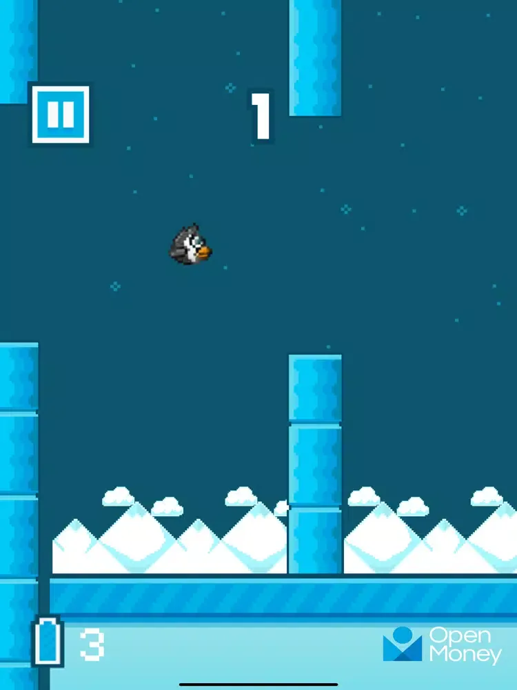Tangkapan layar Omi Bird iPad 